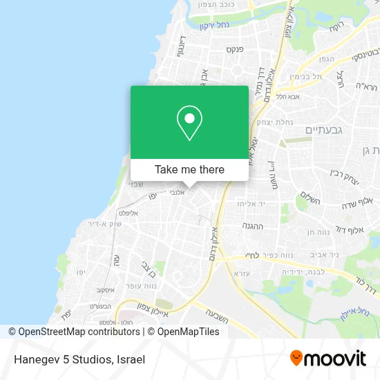 Hanegev 5 Studios map
