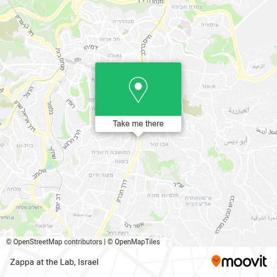 Zappa at the Lab map