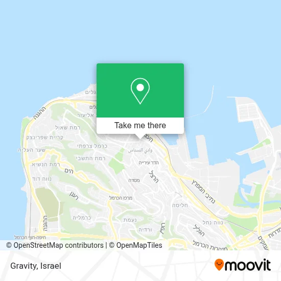 Gravity map