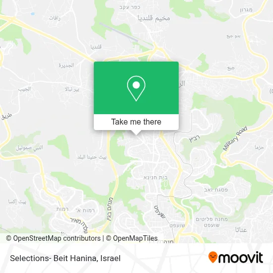 Selections- Beit Hanina map