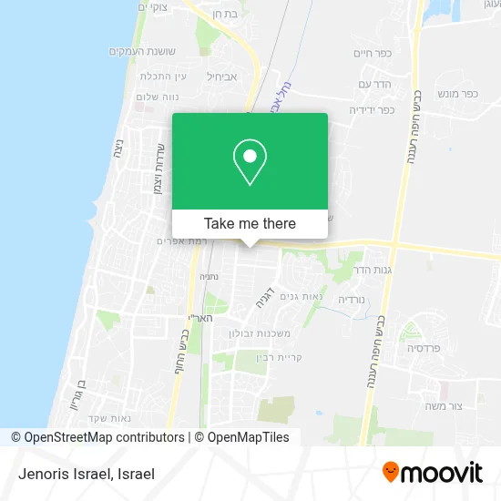 Jenoris Israel map