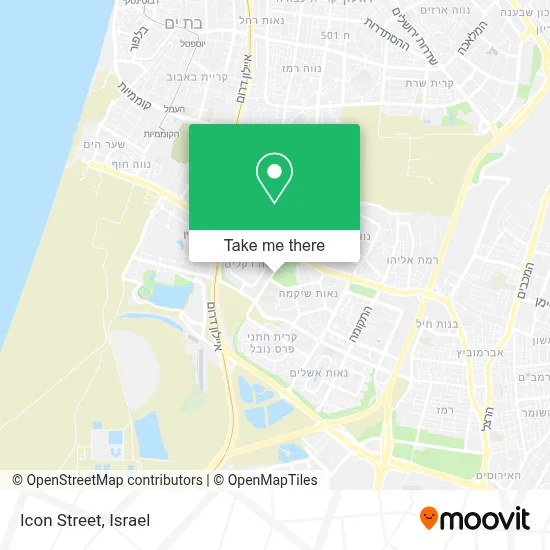 Icon Street map