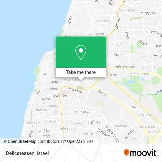 Delicatessen map