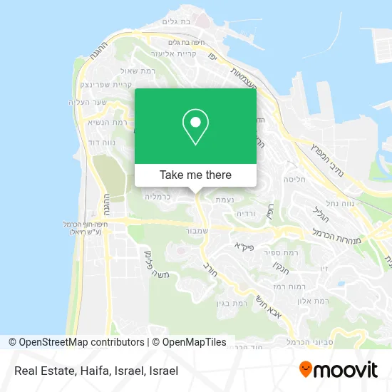 Real Estate, Haifa, Israel map