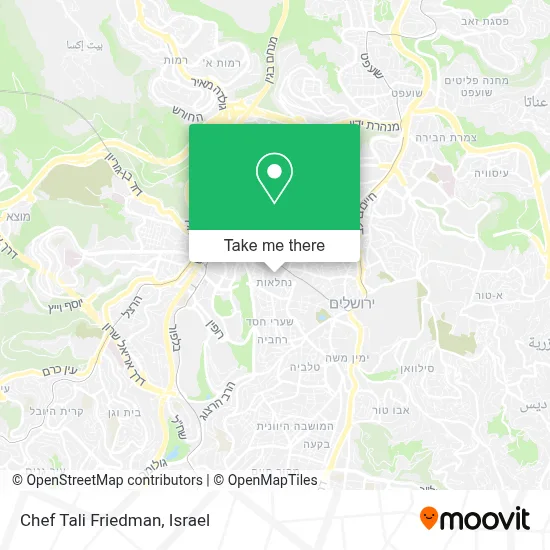 Chef Tali Friedman map