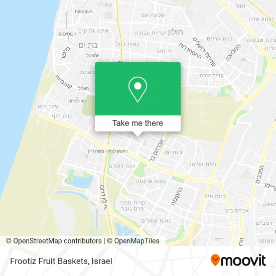 Frootiz Fruit Baskets map