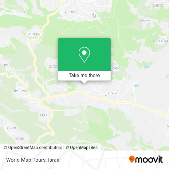 World Map Tours map