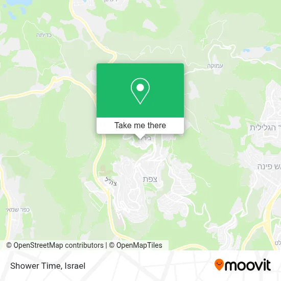 Shower Time map