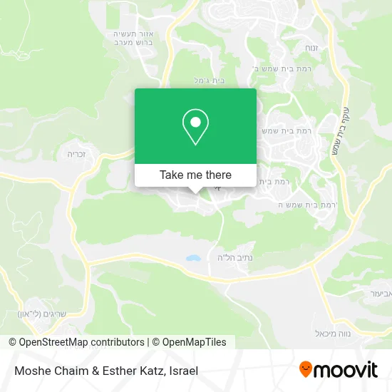 Moshe Chaim & Esther Katz map