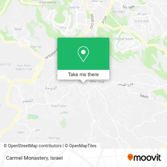 Carmel Monastery map