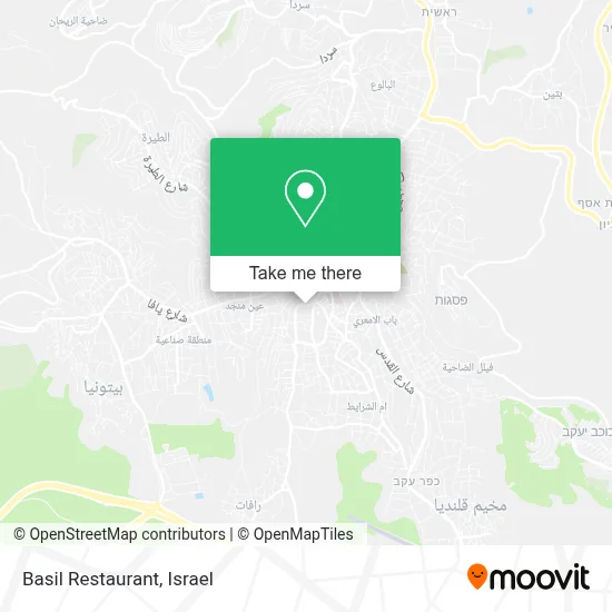 Basil Restaurant map