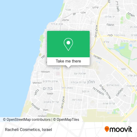 Racheli Cosmetics map