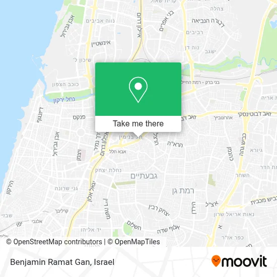Benjamin Ramat Gan map