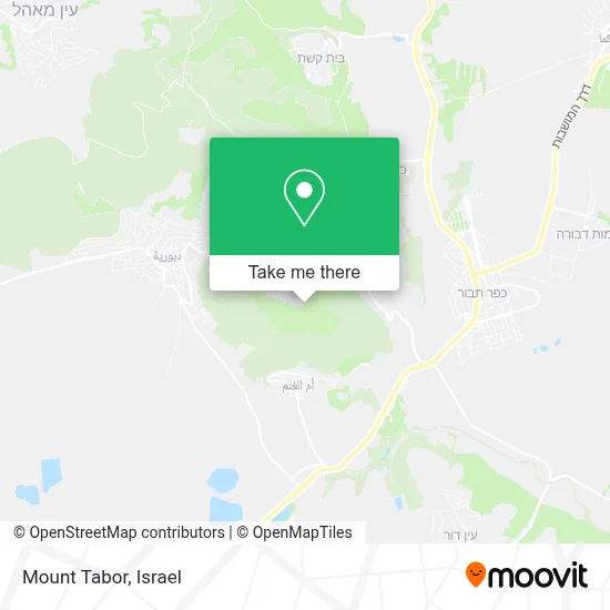 Mount Tabor map