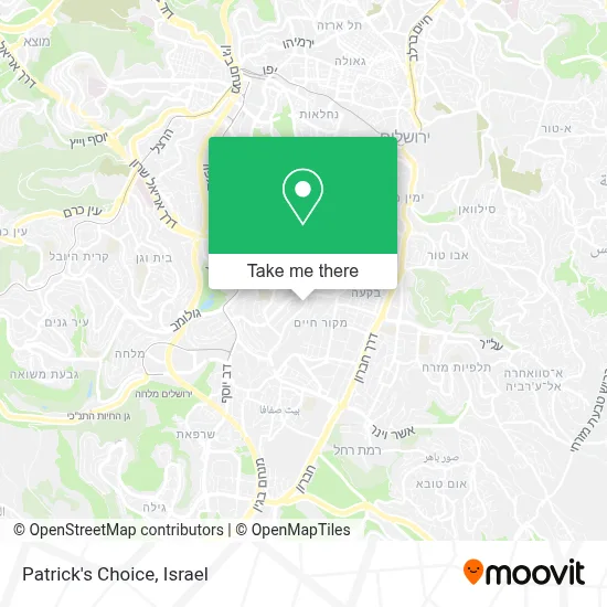 Patrick's Choice map
