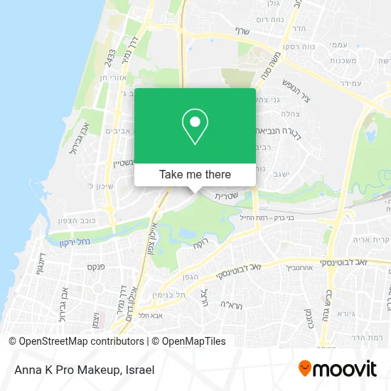 Anna K Pro Makeup map