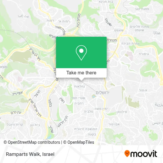 Ramparts Walk map