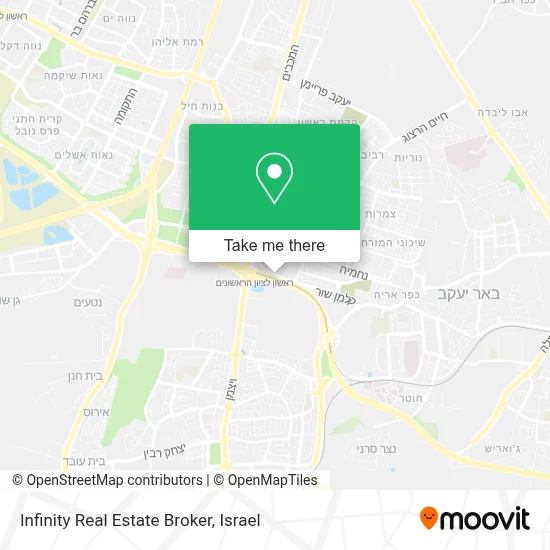 Infinity Real Estate Broker map