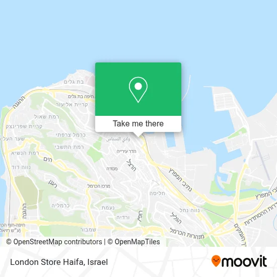 London Store Haifa map