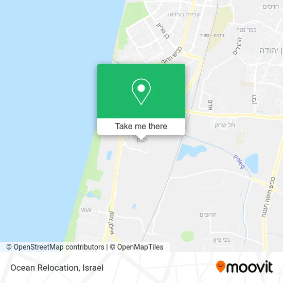 Ocean Relocation map