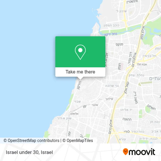 Israel under 30 map