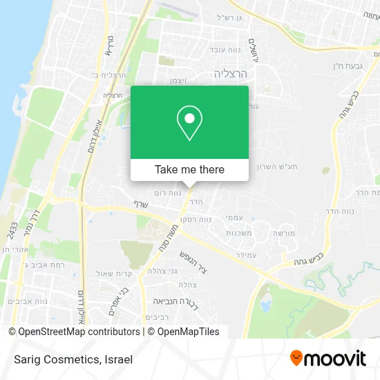 Sarig Cosmetics map
