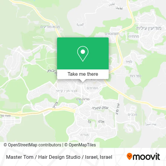 Master Tom / Hair Design Studio / Israel map