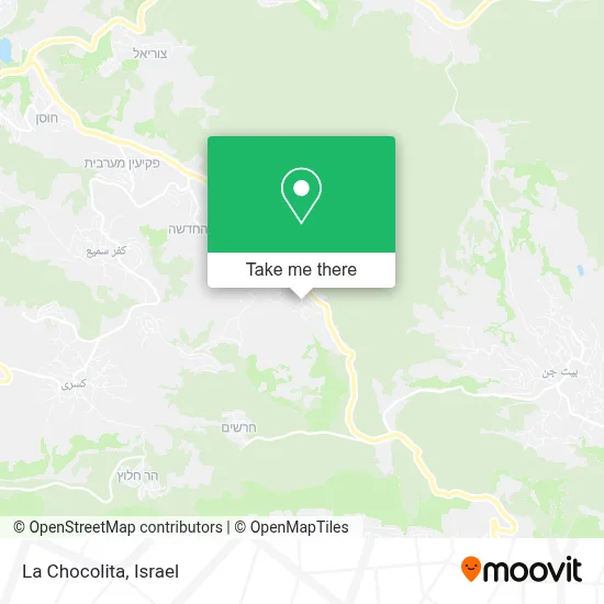 La Chocolita map