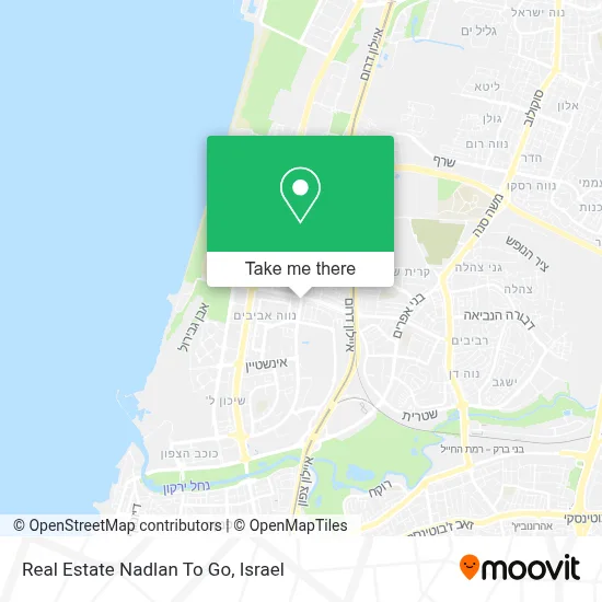 Real Estate Nadlan To Go map