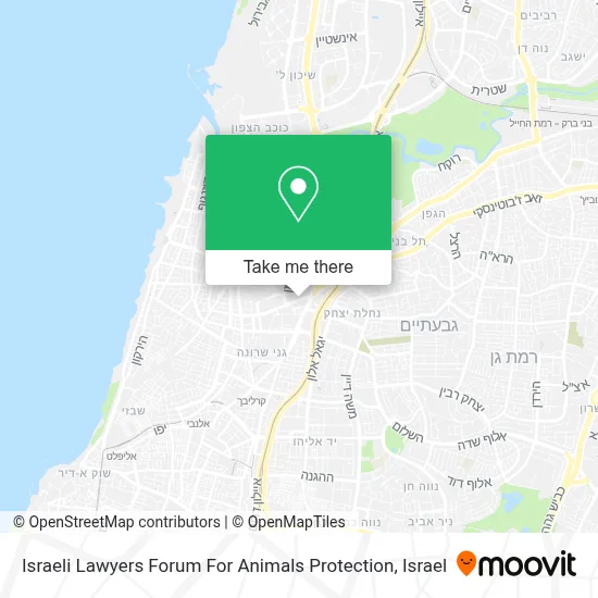 Israeli Lawyers Forum For Animals Protection map