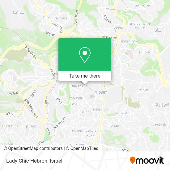 Lady Chic Hebron map