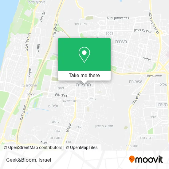 Geek&Bloom map