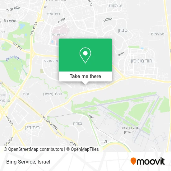 Bing Service map