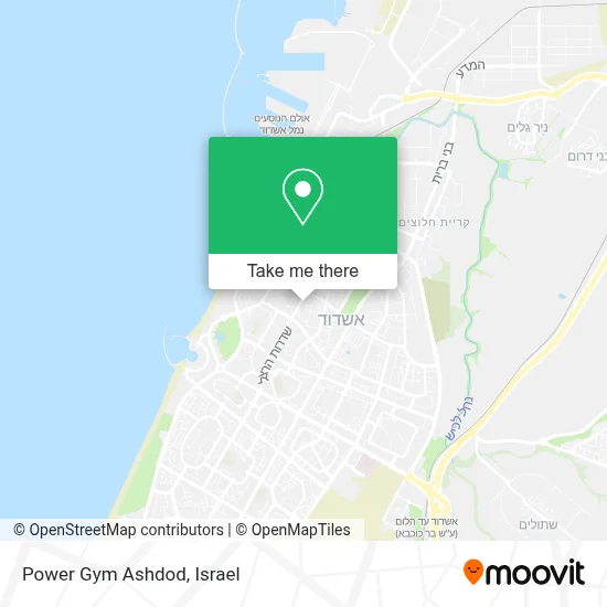 Power Gym Ashdod map