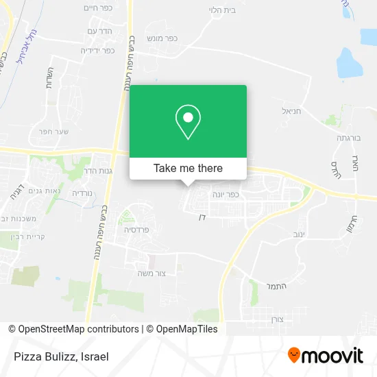 Pizza Bulizz map