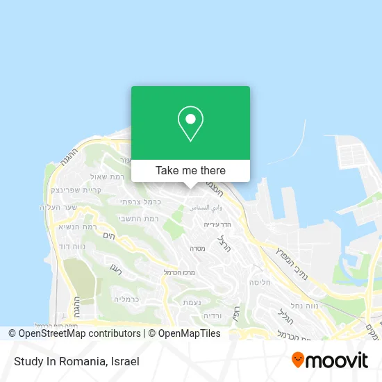 Study In Romania map