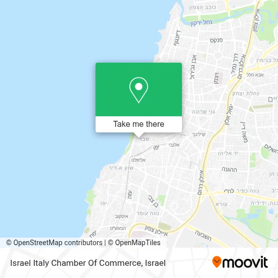 Israel Italy Chamber Of Commerce map