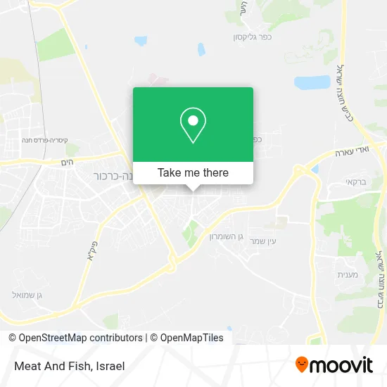 Meat And Fish map