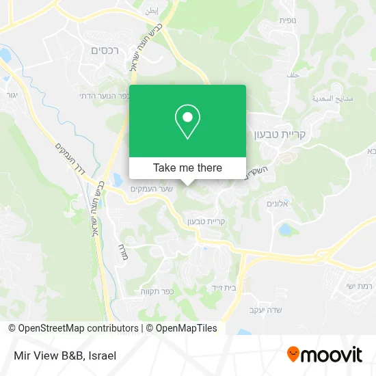 Mir View B&B map