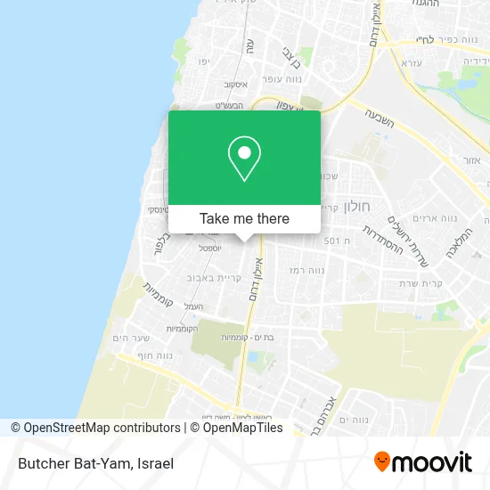 Butcher Bat-Yam map