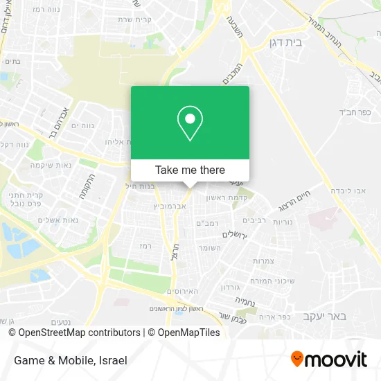 Game & Mobile map