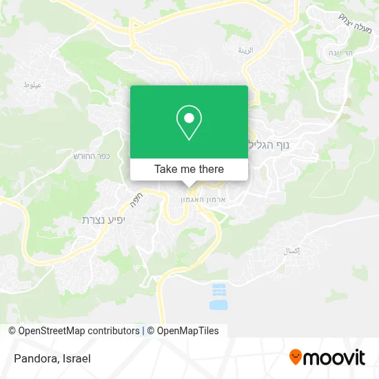Pandora map