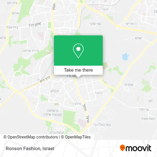 Ronson Fashion map