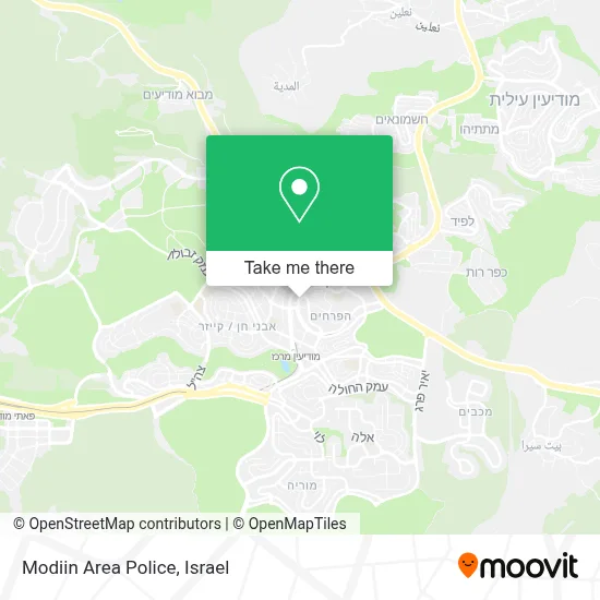 Modiin Area Police map