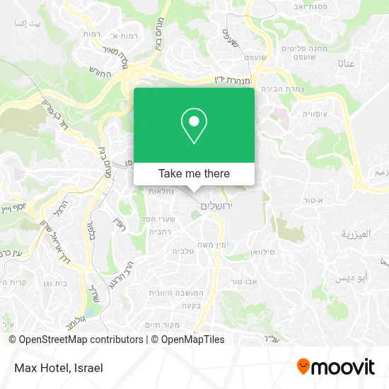Max Hotel map