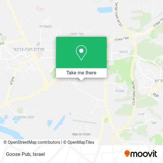 Goose Pub map