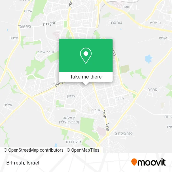 B-Fresh map