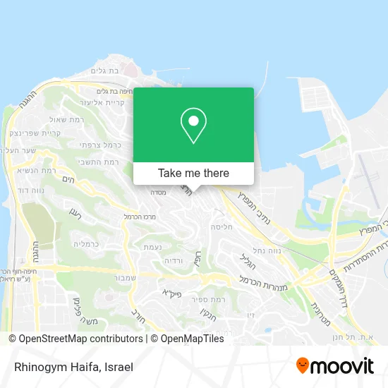 Rhinogym Haifa map