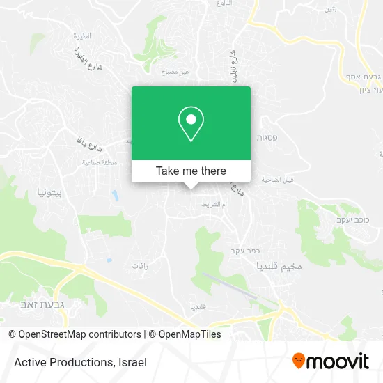 Active Productions map