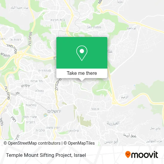 Temple Mount Sifting Project map